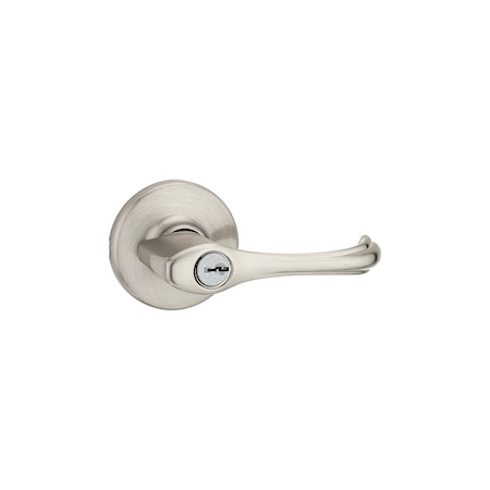 Kwikset Kwikset Dorian Satin Nickel Entry Door Knob 1-3/4 in. 94050-627